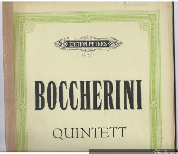  - Quintett für 2 Violinen, Viola und Violoncelli (= Edition Peters, Nr. 2231).