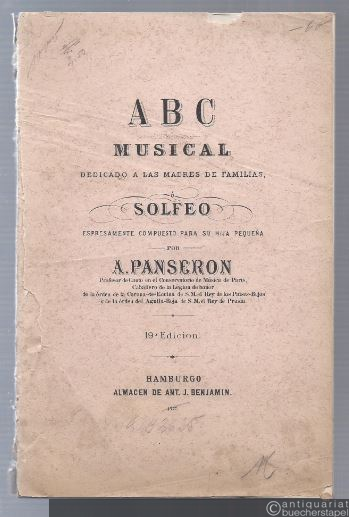  - ABC Musical dedicado a las madres de familias, ò Solfeo espresamente compuesto para su hija pequena por A. Panseron.
