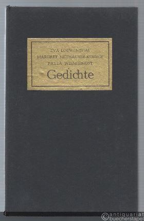 - Gedichte (= Neue Dichtung aus Österreich Bd. 122/123).