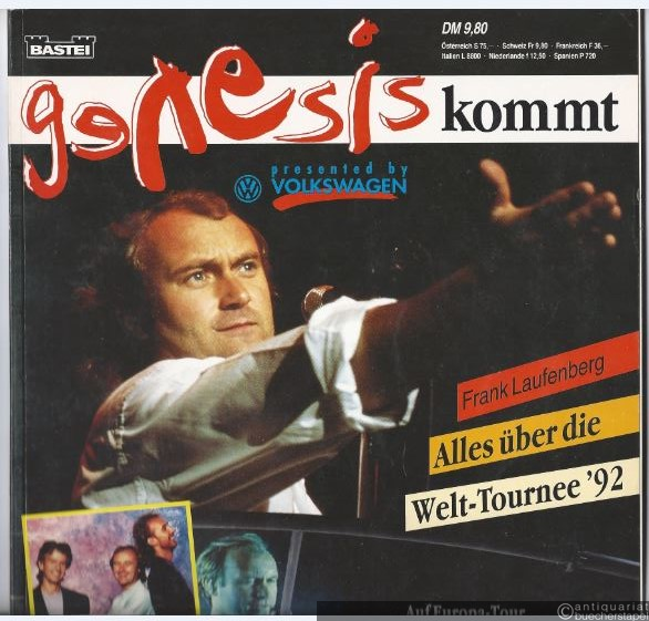  - Genesis kommt. Alles über die Welt-Tournee '92 (Europa-Tour vom 28. Juni bis 2. August).