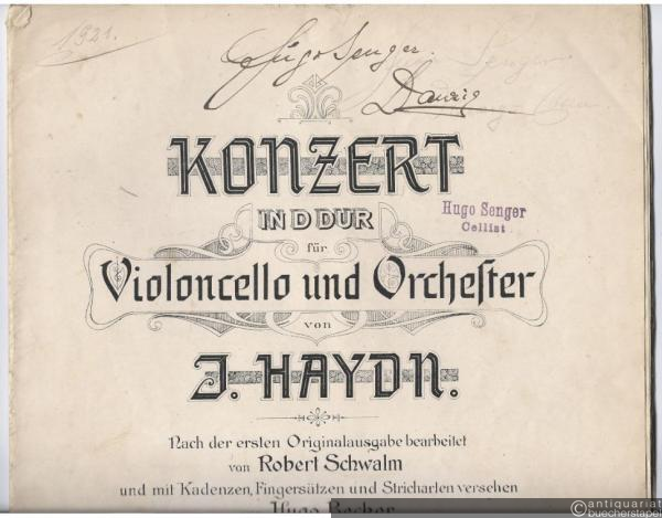  - Konzert in D Dur für Violoncello und Orchester von J. Haydn.
