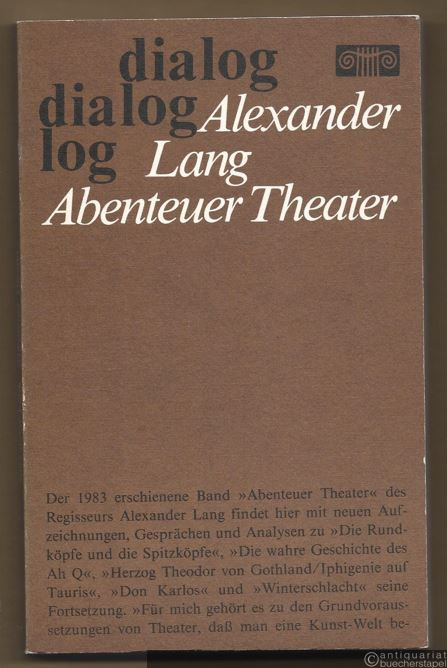  - Abenteuer Theater (= Dialog).