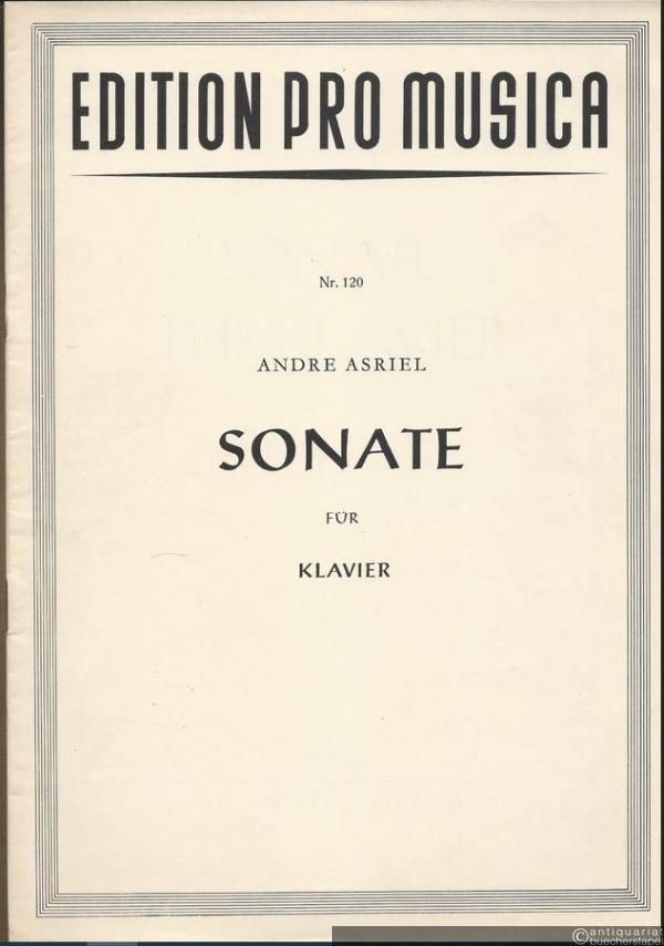  - Sonate für Klavier (= Edition pro musica, Nr. 120).