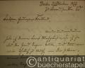 Eigh. Brief m. U. Berlin, 31. Oktober 1877. 6 S. (22 x 14 cm). Mit e. Adresse. An seinen Freund Fritz [Esser in Bonn]. 