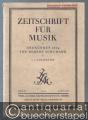 Zeitschrift für Musik. Monatsschrift für eine geistige Erneuerung der deutschen Musik. 110. Jahrgang 1943. Heft 1, Januar.
