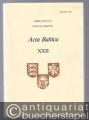 Acta Baltica (= Liber Annalis Instituti Baltici, XXII 1982).