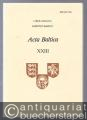 Acta Baltica (= Liber Annalis Instituti Baltici, XXIII 1983).