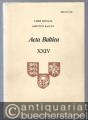 Acta Baltica (= Liber Annalis Instituti Baltici, XXIV 1986).