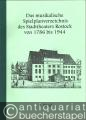 Musik (Bücher/Noten) » Sonstiges - Musik - Das musikalische Spielplanverzeichnis des Stadttheaters Rostock von 1786-1944 [2 Bände].