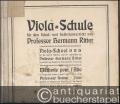Viola-Schule für den Schul- und Selbstunterricht von Professor Hermann Ritter.